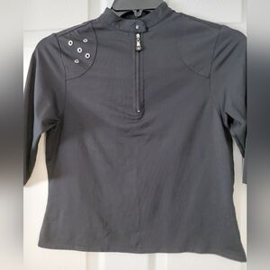 Jamie Sadock Black Top with Grommet Accents